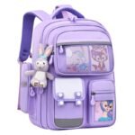 New Elementary Children Reduce Weightschool Backpack Boys Girls Grades 1-3 to 6 Super Lightweight Spine protection Backpack