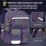 New Elementary Children Reduce Weightschool Backpack Boys Girls Grades 1-3 to 6 Super Lightweight Spine protection Backpack - Image 2