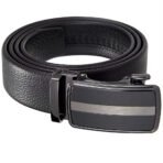 Factory Men's Genuine Leather Belt for Man Cowhide Male Custom logo 3.5cm Wide Alloy Automatic Buckle Belt - Image 4