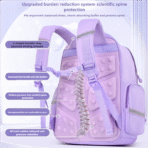 New Elementary Children Reduce Weightschool Backpack Boys Girls Grades 1-3 to 6 Super Lightweight Spine protection Backpack - Image 6