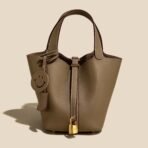 Mini Sac Main Femme Latest New Designer Fashion Drawstring Genuine Leather Sling Crossbody Strap Tote Bucket Bag Purses Handbags - Image 4